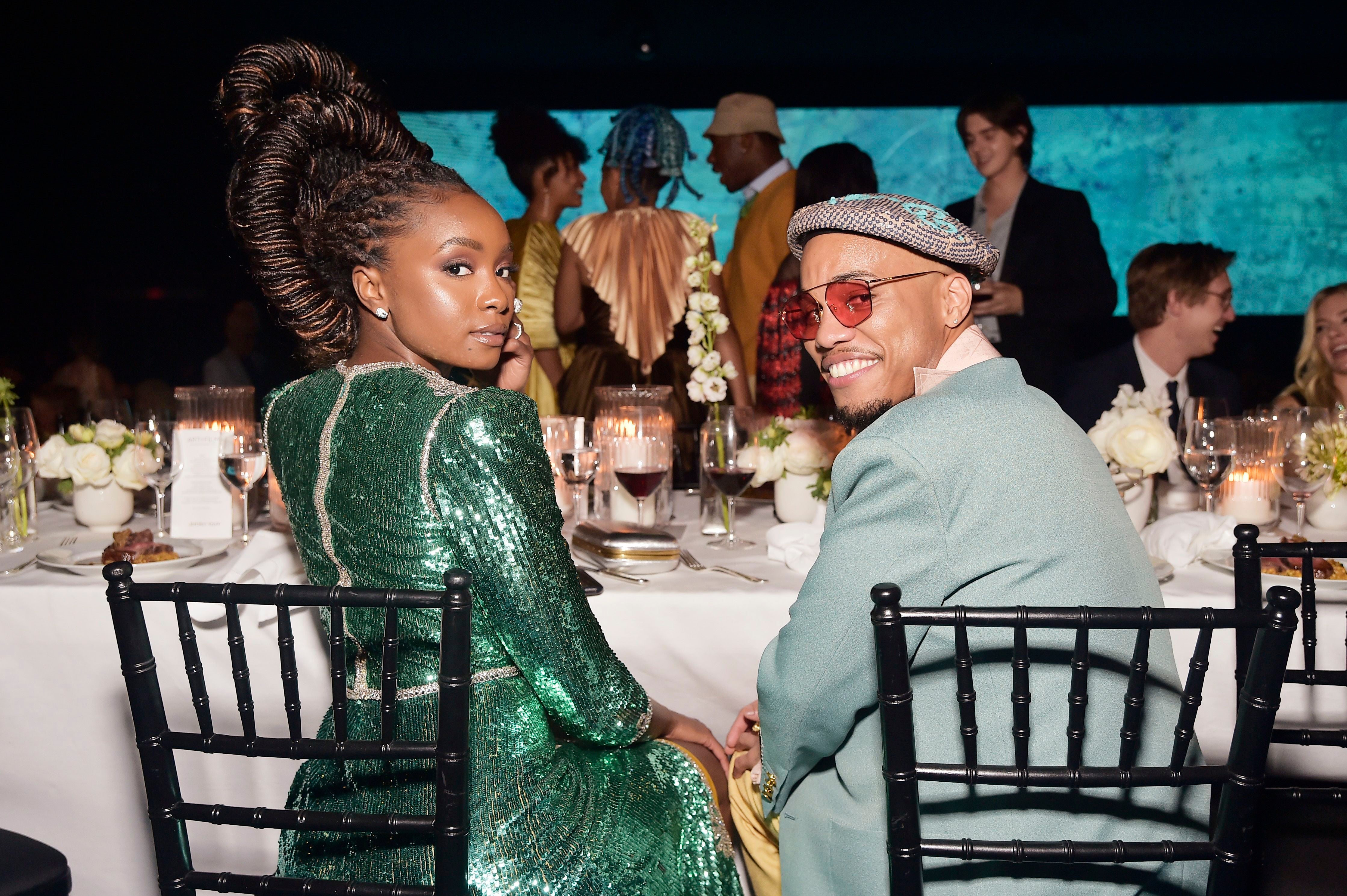 KiKi Layne and Anderson .Paak, both wearing Gucci, 2019 LACMA Art + Film Gala Presented By Gucci Autor: Stefanie Keenan/Getty Images for LACMA