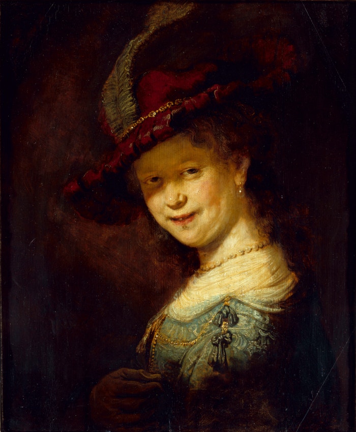 Rembrandtova malba Saskia Uylenburgh jako dívka z roku 1633
