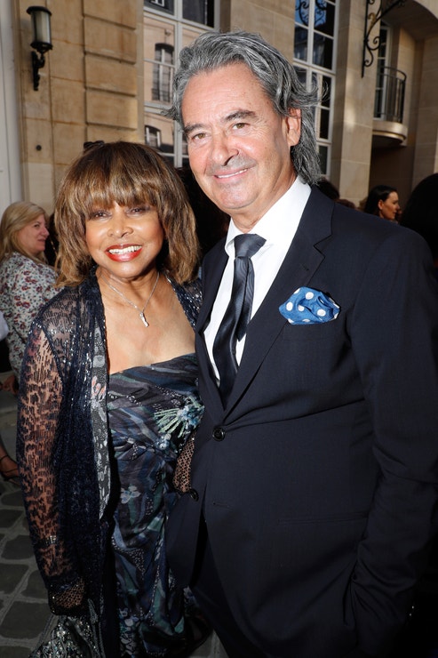 Tina Turner s manželem Erwinem na pařížském fashion weeku 2018/2019