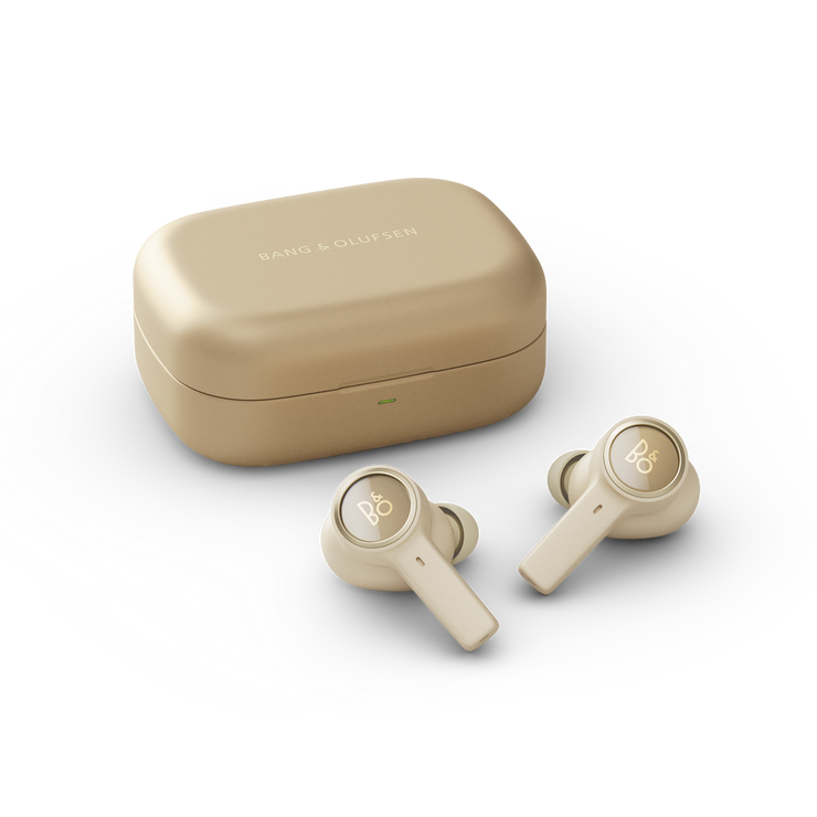 Dokonalý zvuk, luxusní design a bezdrátové nabíjecí pouzdro – to jsou sluchátka Beoplay EX, BANG & OLUFSEN, 9 990 Kč