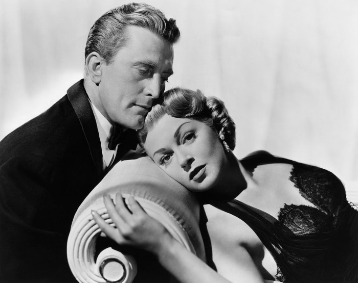 Kirk Douglas a Lana Turner ve snímku The Bad and the Beautiful. Rok 1958.
