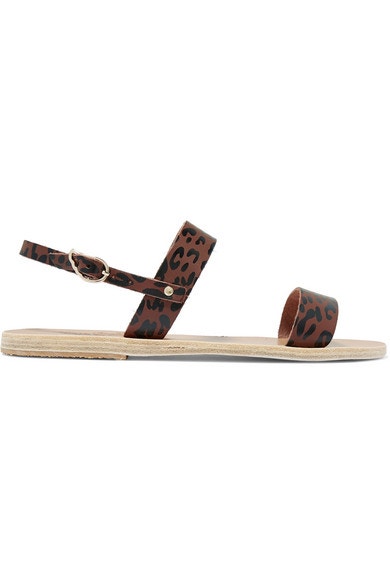 Sandálky s leopardím printem, Ancient Greek Sandals, prodává Net-a-Porter, 125 €  Autor: Archiv značky