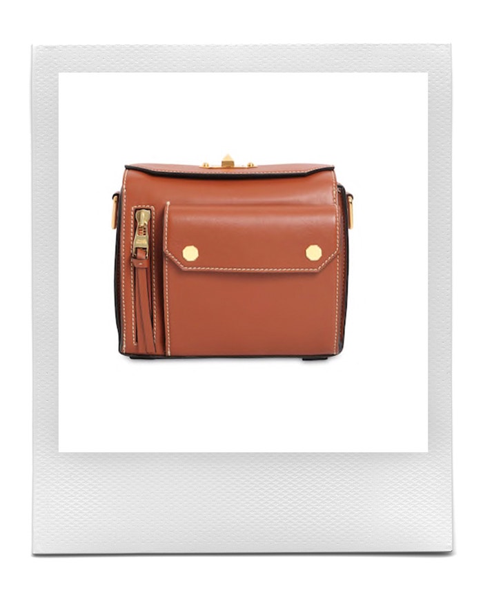 Military box leather shoulder bag, Alexander McQueen, sold by LuisaViaRoma, 1,890 EUR