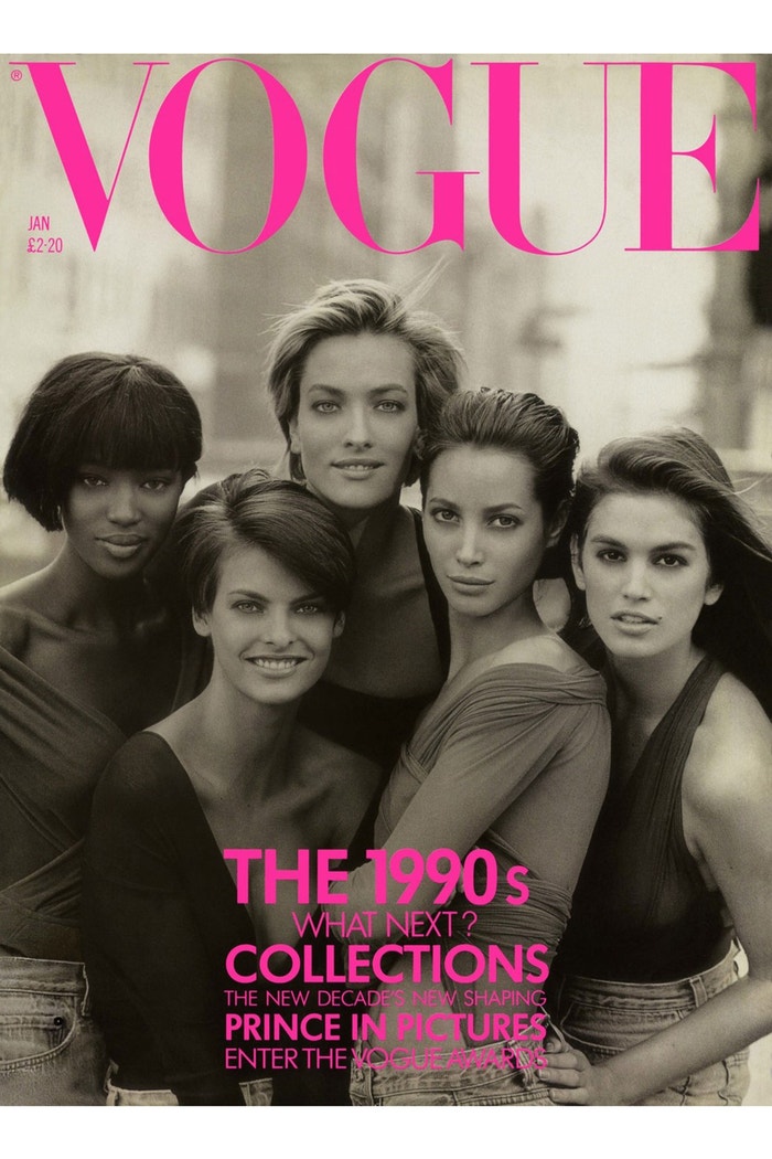 Cover britské Vogue, leden 1990 Autor: Peter Lindbergh