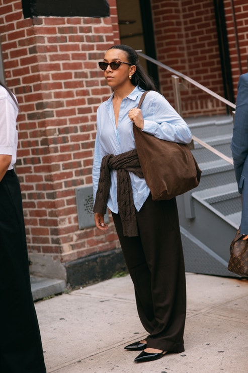 Street style New York Fashion Week, září 2025