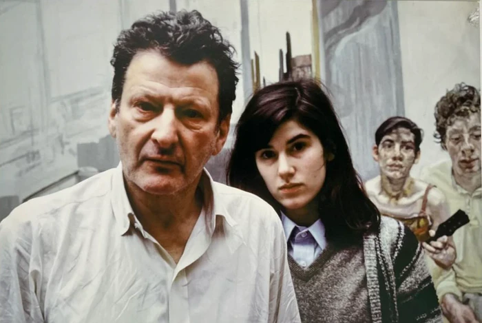 Bella Freud se svým otcem Lucianem Freudem
