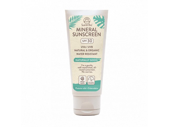 Přírodní krém na opalování SPF 30, Suntribe, prodává Made for moms, 645 Kč