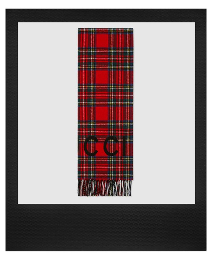 Vlněná šála, Gucci, prodává Gucci, 350 €