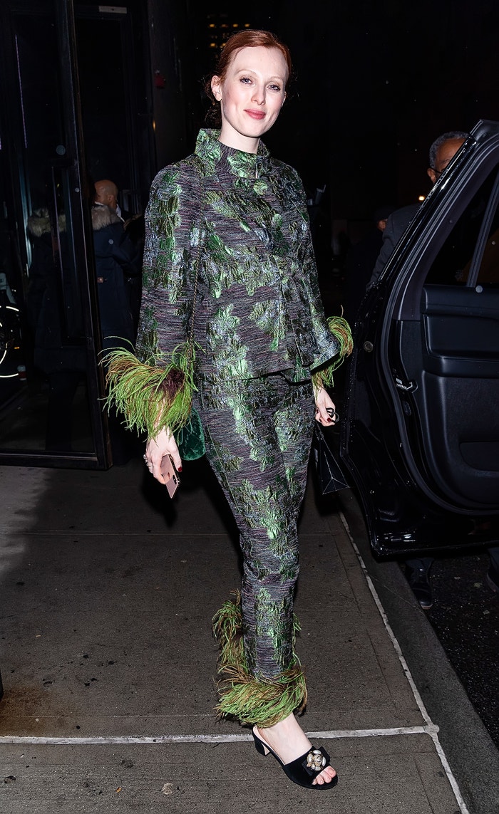 Karen Elson in Anna Sui at the Anna Sui Fall 2020 show during New York Fashion Week on February 10, 2020. Autor: Getty Images